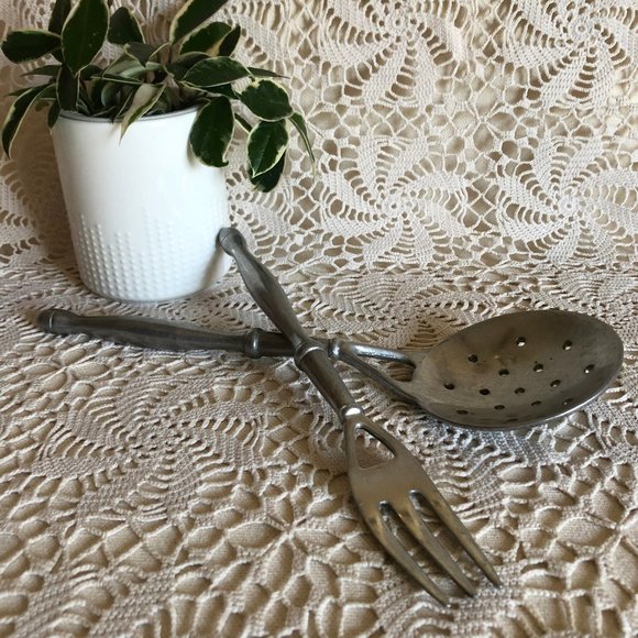 Fork and Spoon  Pewter Wilton-Columbia. - Picture 1 of 6